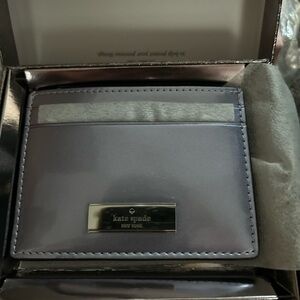 kate spade Cornflower Blue Shimmer Card Holder